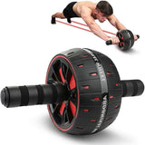 Roda de Exercício para Core, Equipamento de Ginástica Abdominal para Academia em Casa, Rolo para Fortalecimento Muscular